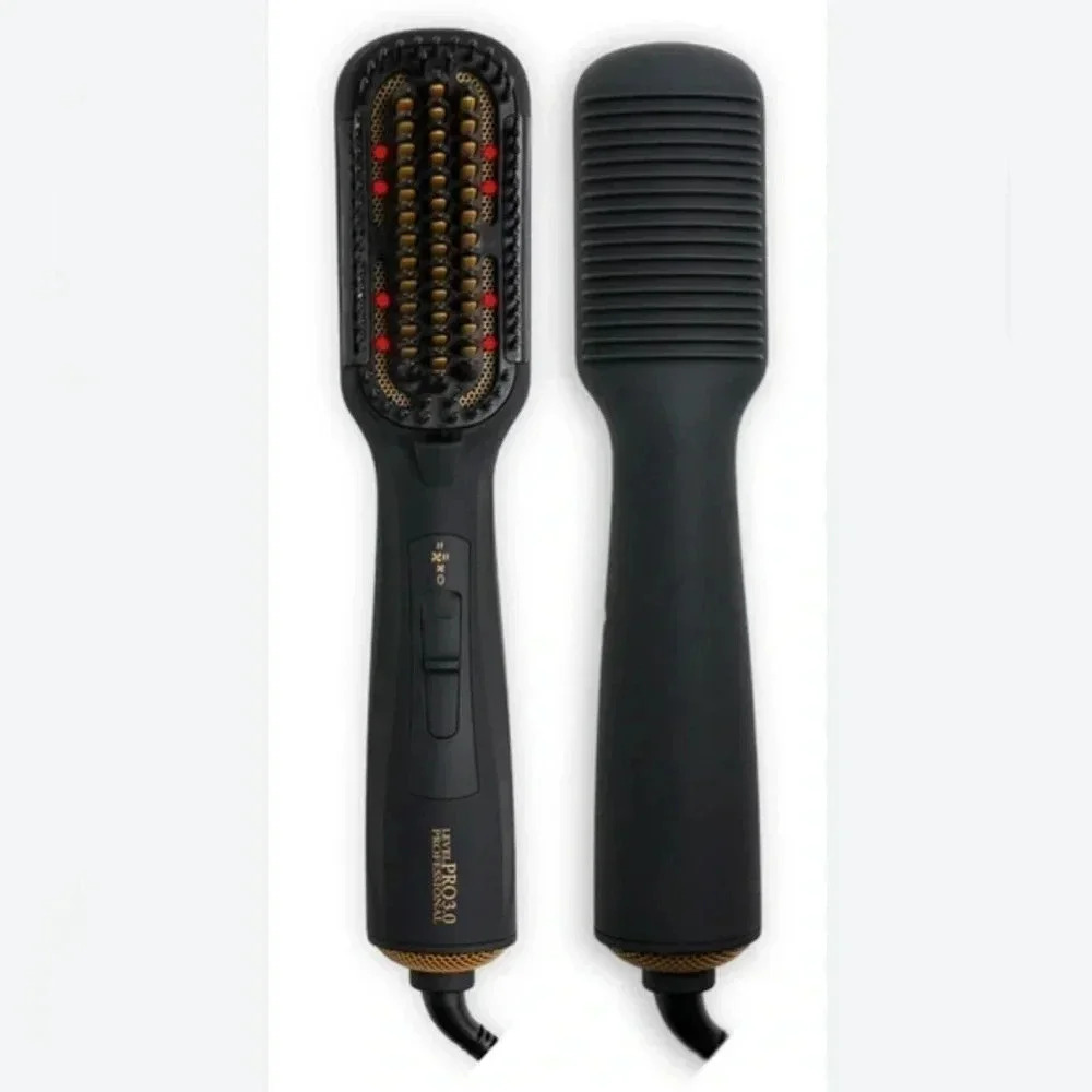 Black Ionic Straightening Brush - Black. NWOB